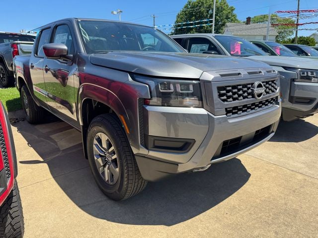 2026 Nissan Frontier SV in Gun Metallic — front three-quarter view