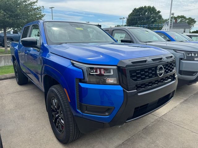 2026 Nissan Frontier SV in Bluestone Pearl — front three-quarter view