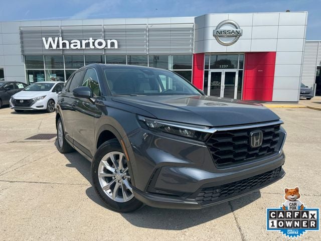 2023 Honda CR-V EX-L w/o BSI in Gray Metallic — front three-quarter view