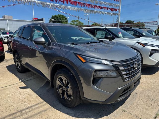 2026 Nissan Rogue SV in Gun Metallic — front three-quarter view