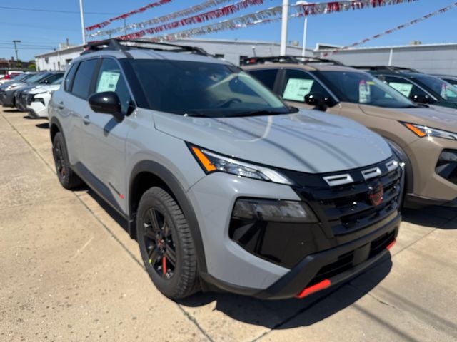 2026 Nissan Rogue Rock Creek in Boulder Gray Pearl — front three-quarter view