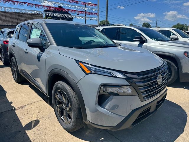 2026 Nissan Rogue SV in Boulder Gray Pearl — front three-quarter view
