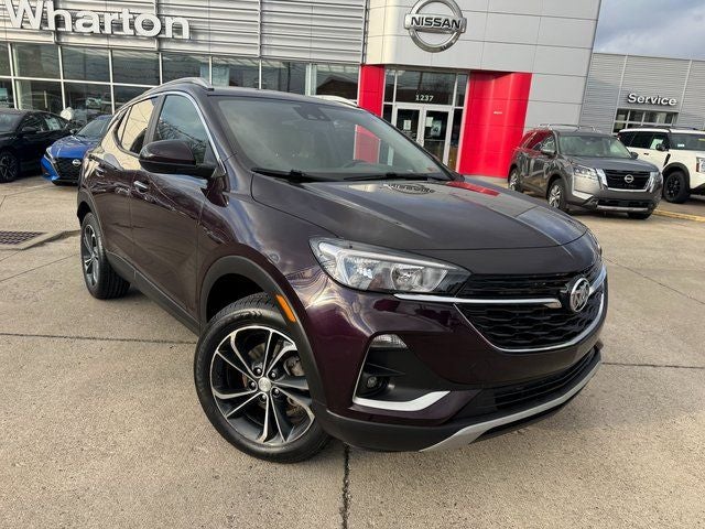 2020 Buick Encore GX Select in Black Currant Metallic — front three-quarter view